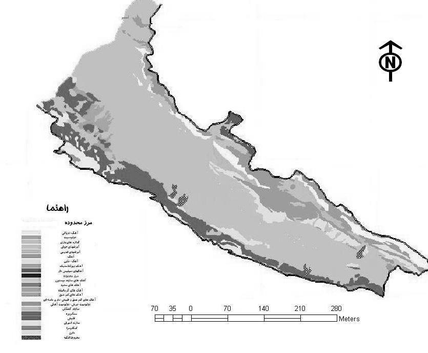 Figure 3: Tilt Figure 2: Elevation Model Figure 4: Geology Conclusions and discussion Mahidasht lands in the watershed are as follows: 1-45,968