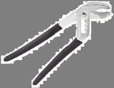 Also known as plumbers pliers or channel lock pliers, groove joint pliers adjust