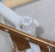 However, do not overtighten the screws, as this could shatter or crack the ceramic tiles under the toilet.