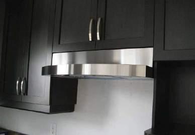 Ventilation Range Hood When cooking, it is important to run the range hood fan to properly exhaust pollutants.