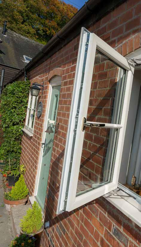 Our beautiful Sculptured Sash upvc windows feature outward opening sashes, which stand proud of the face of the window frame and are the more typical style found in houses today.