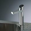 New touch-pad head with safety lock. New super-compact undersink system. Simple controls and simple installation.