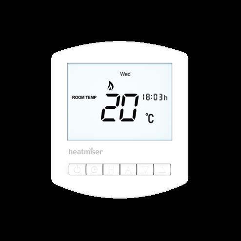 active. To turn the thermostat OFF completely, press and hold the Power button.