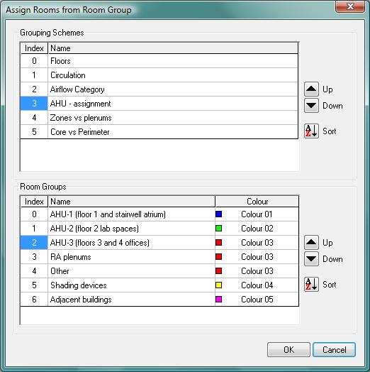 8.2.5 Assign from Room Group The Assign from Room Group tool can be used to assign rooms to selected layers.