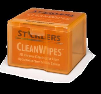 Outdoor Clean Wipes single wipes provide fast, consistent and convenient end-face cleaning even in harsh