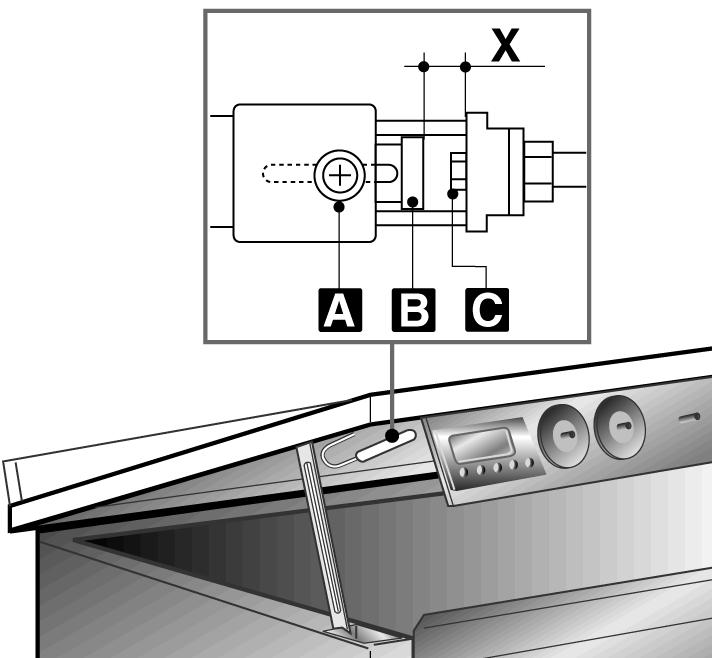 Instructions for the installer 3. Regulation for LPG Loosen screw A and push air regulator B to the bottom.