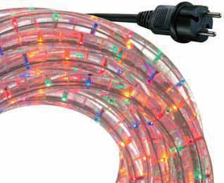 ROPE LIGHT SYSTEMS Incandescent rope light LRG INCANDESCENT LAMPS INDOOR AND OUTDOOR Rope light set LRG 20634, multi-coloured 9 m rope light set with 1.