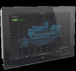 F AHD 1215 G 15 Panel PC with glass front and touch screen.