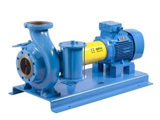 faces In-Line pump casing design Built-in circulation pumps with dry motor