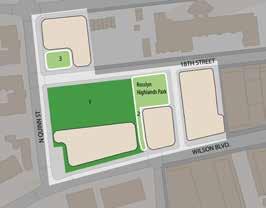 OPEN SPACE PLAN ELEMENT Guided by the Open Space & Recreation Principles, the Plan recommends rebuilding Rosslyn Highlands Park and creating a new park along 18th Street in the Housing Development