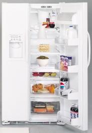 GE Showcase Special Edition Side-By-Side Refrigerator Available in the following colors: Stainless