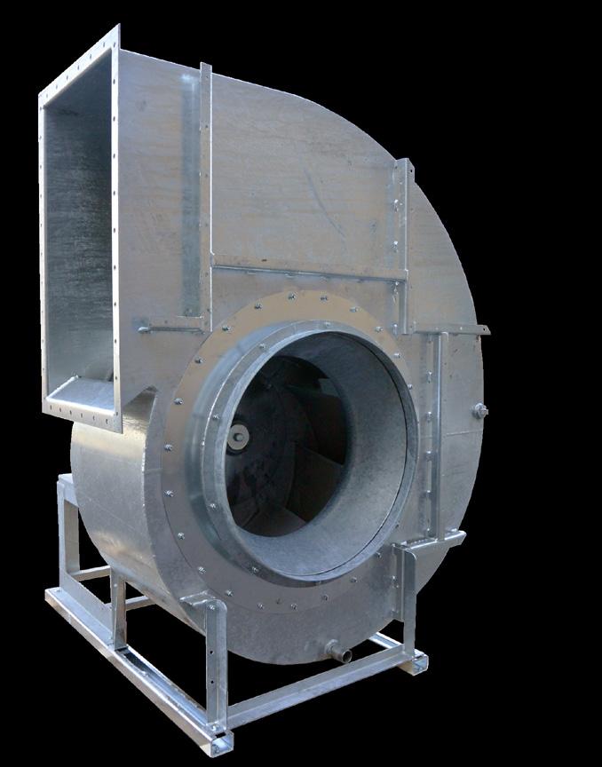 CENTRIFUGAL FANS CAL The CAL are robustly built centrifugal fans of the high pressure type. They are primarily designed for process air and other installations in aggressive environments.