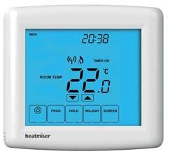Section Header Use the Up/Down buttons to specify whether the thermostat is controlling underfloor heating or radiators (00 = Underfloor heating, 01 = Radiators)... Press the DONE key.