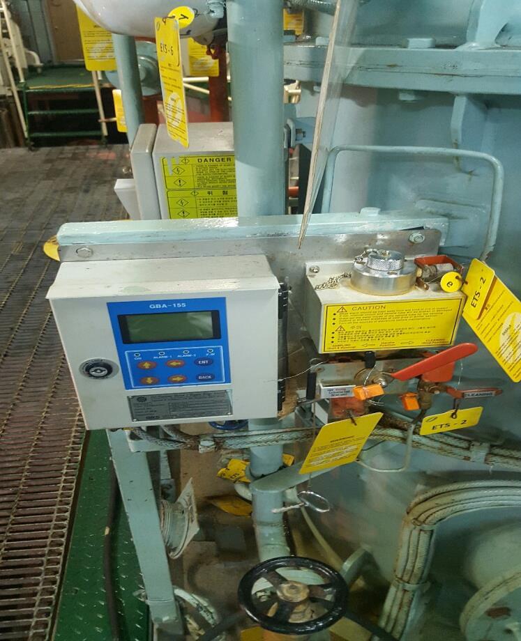 AA) 15 ppm Calibration Make: Georim Engineering co. ltd Model: GBA-155 Serial no: GBA-155-215 Herewith below is the picture of the 15ppm unit installed on board the vessel.