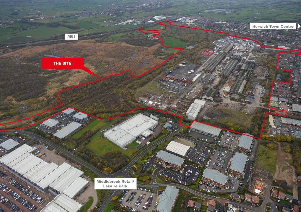 Former Horwich Loco Works Bolton One of the largest regeneration projects in the north of England 72 ha contaminated brownfield site breathing new life