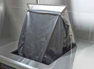 Integrated Waste Chute Dispose refuse bag safely within the