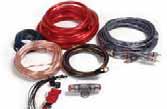 Kit contents: 5 metre 10 AWG power cable 1 metre 10AWG ground cable 5 metre RCA interconnect 5 metre remote turn on cable 8 metre speaker cable Inline ATC fuse holder, 30 amp ATC blade fuse, Fitment