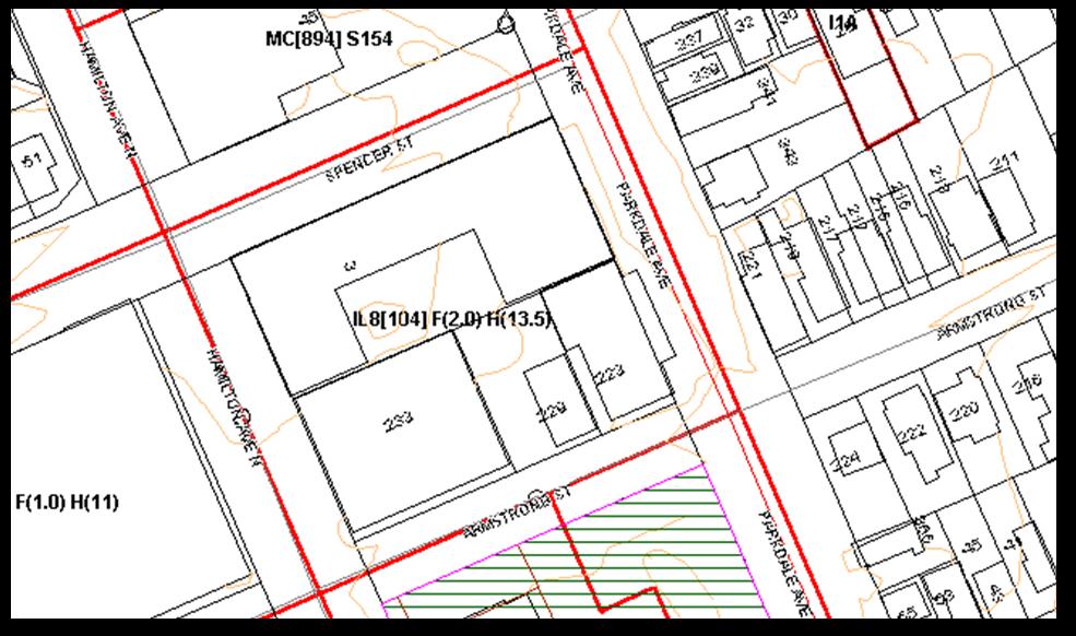6.4 City of Ottawa Current Zoning By-law The site is currently zoned Light Industrial, Subzone 8 (Small Scale Light Industrial), with special exception 104 with a