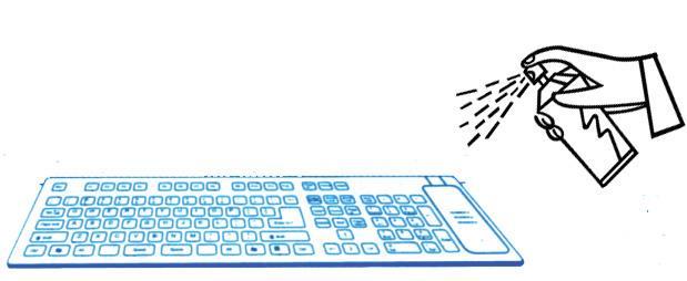 Keyboard The keyboard contains an antimicrobial, fungistatic agent which protects the product and keeps it cleaner, greener and fresher by inhibiting the growth of microbial bacteria, mold, mildew