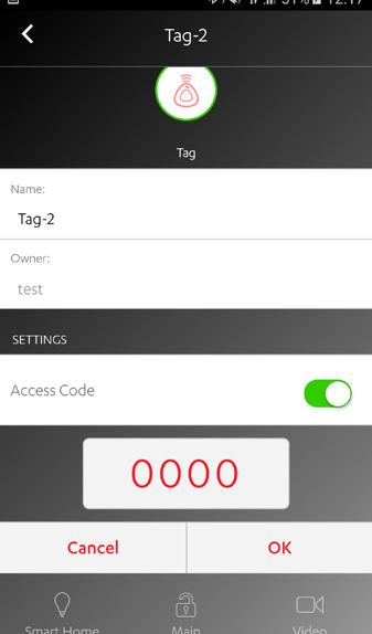 9.3 HOW TO CONFIGURE A TAG 1. Tap. The main menu appears. 2. Tap Devices. The Devices screen appears. 3. Tap next to the tag you want to configure. 4. Enter the user s name as the tag name. 5.