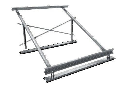 1 Flat Roof Stand Component Specifications (cont) For flat or low pitched roofs, collectors can be mounted with an optional stand to ensure