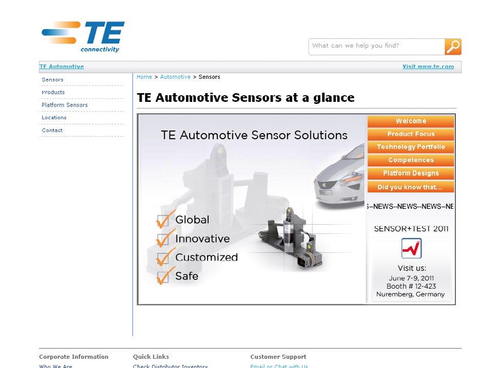 updates and technical solutions. Please contact us at: www.te.com/automotive Internet www.