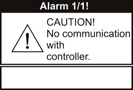 You can cancel the alarm only after the feeder temperature drops and the regulator is turned off.