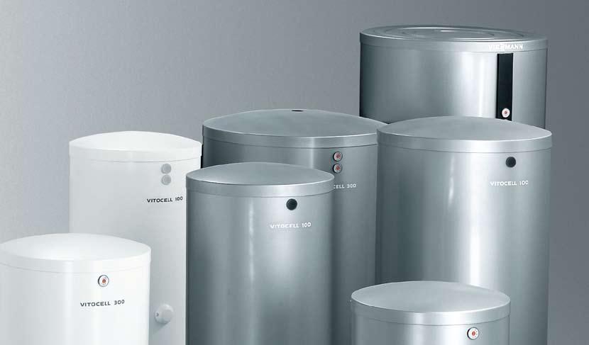 System technology 2 year comprehensive warranty as standard 25 year warranty on 200 range stainless steel vessel Cylinders The Vitocell range from Viessmann offers the right domestic hot water