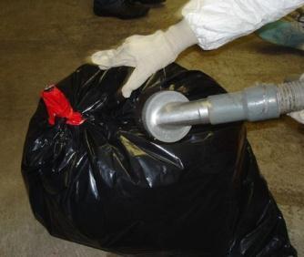 6 Control waste: How to bag it Bag and seal all waste before removing it from work area Put all waste in heavy plastic sheeting or bags Gooseneck seal bag with duct tape Double bag