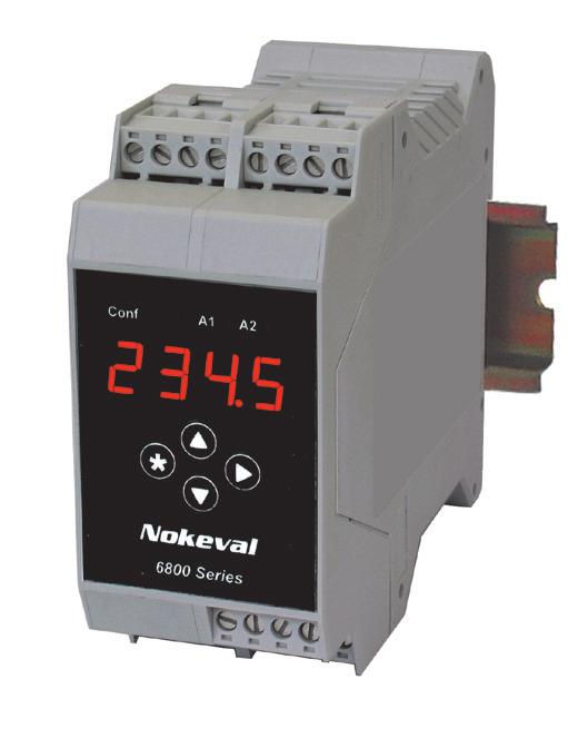 68 Dual Channel Analogue Converter with Modbus TC, mv, V, ma Relay Relay RTD G H G G F Galvanic isolation A B V Output Output Power supply Analog output Input Input B D0 (B-) D (A) Output Serial
