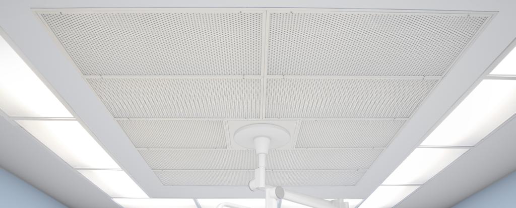 REDUCE CEILING CONGESTION MAXIMIZE USABLE CEILING SPACE As technologies advance, the amount of surgical equipment in operating rooms has rapidly