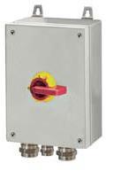 Safety switches Increased safety - Group IIC DE1 series The safety switches are made of polyester (GRP) or stainless steel AISI 316L.