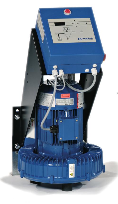 Labotek systems are quiet, maintenance free and modularly constructed with a number of blowers connected in series that maintains a deep vacuum at low air speed.