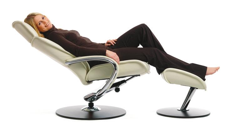 Resting position Fjords Active Release System Fjords recliners have continuous adjustment of the back and