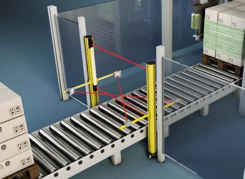 Access guarding with muting in conveyor and
