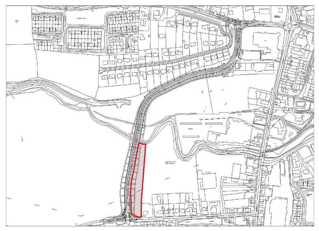 Map 2: Proposed Inner Relief Road: Carrigaline (Part 8 Drawing) Planning Considerations Provision has already been made in the Carrigaline Electoral Area Local Area Plan for potential Town Centre use