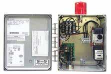 the panel to handle three voltages (120/208/240V) Compact NEMA 4X enclosure Model 111 Single Phase Simplex Provides a reliable means of controlling one 120/208/240V single
