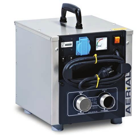PROFESSIONAL WATER DAMAGE DRYING SIDE CHANNEL COMPRESSORS AB 200 Case made of stainless steel Service-friendly housing construction Rubber feet for installation on the floor or other flat surfaces