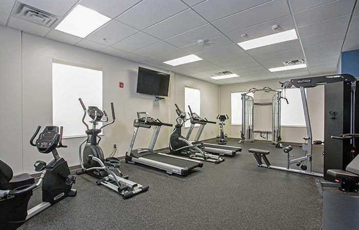 7 South River s exercise room is on