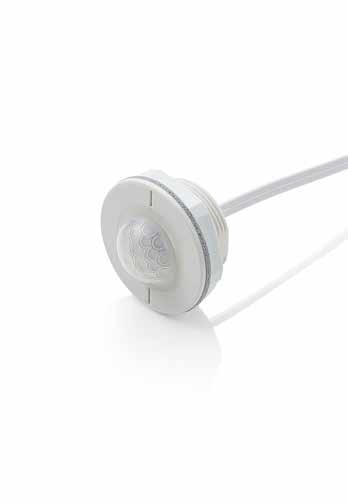 PIR Presence Detectors EBMHS-IP IP65 Miniature Detectors The EBMHS-IP range of miniature high sensitivity PIR presence detectors are ideal for integration into equivalent IP rated luminaires, and