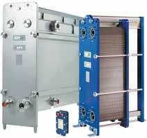 The plate heat exchanger range includes duo safety plates to improve product integrity, welded pairs for use with aggressive media and brazed units for refrigeration, HVAC and district heating