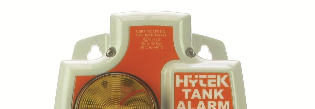 Technical Data HYTEK ATEX APPROVED TANK ALARM Applies to the