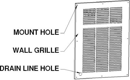 Fig. 2.11 TOP EXHAUST GASKET 4. Cellar Construction Fig. 2.12 WALL GRILLE This is only a guide and shall be considered as minimum requirements.