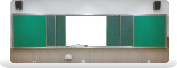 Multipurpose Board Multipurpose Board Optimized for Classrooms Does not need a screen for the projector and allows free writing. Serves as a screen and a water board for lectures.