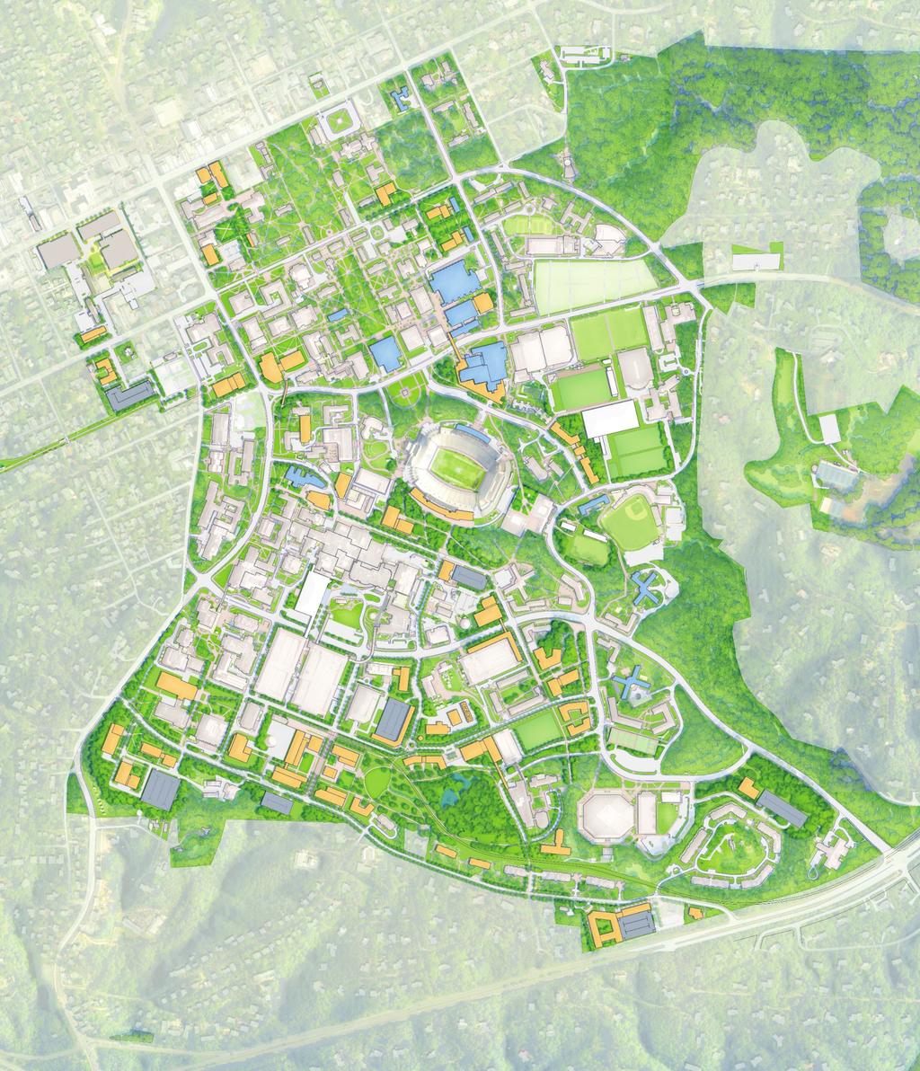 UNC CAMPUS MASTER PLAN CONCEPT D RA FT Any new transit-oriented development in this station area is contingent on the University of North Carolina at Chapel Hill Campus Master Plan h Source: UNC