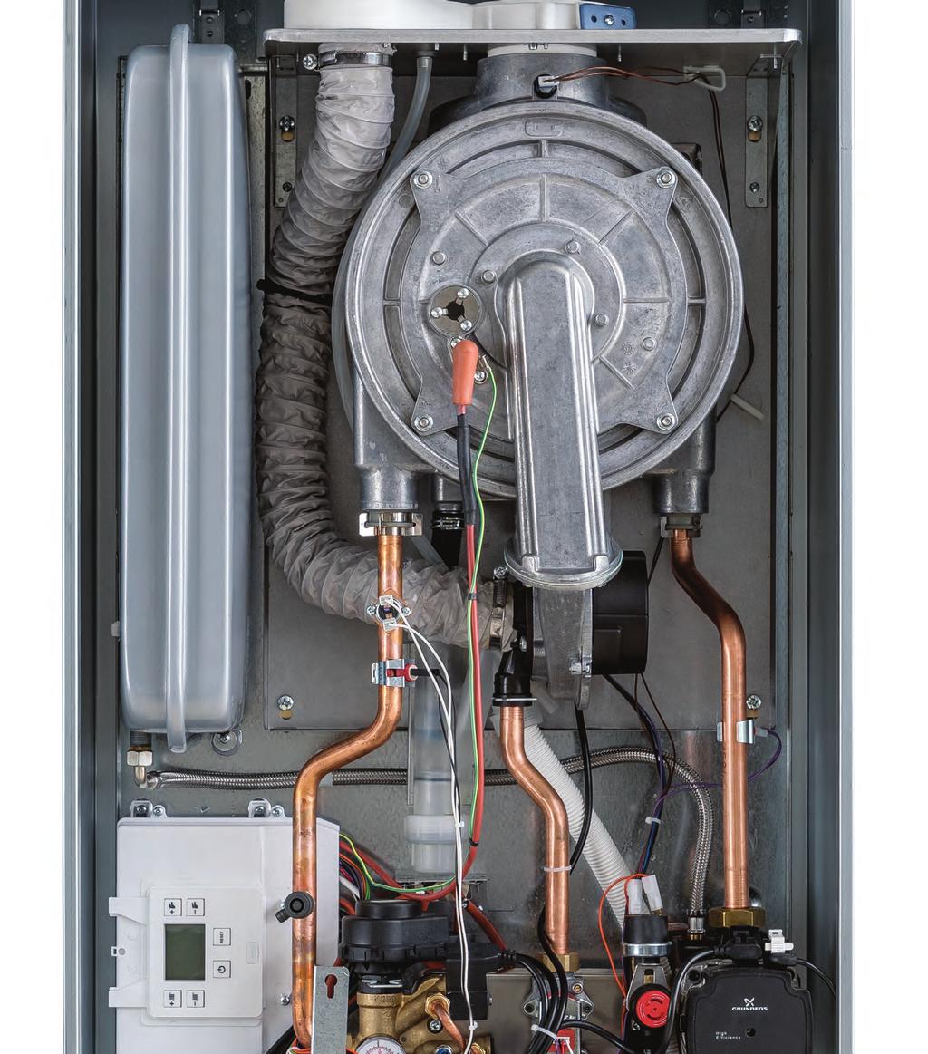 They check, adjust, fit Italtherm has designed and developed the ICS - Intelligent Combustion System - a system making the City Open and the City Box smart boilers, the only boilers controlling and