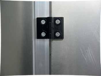 Technical detail The access doors are fitted with adjustable, maintenance-free hinges (adjustable both in height and at