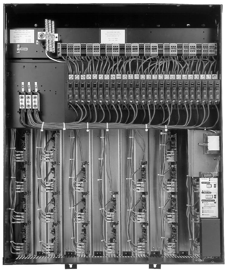 GPF 8-4 WIRING OVERVIEW Typical Load Circuit () Red Tips! You wire the GPF 8-4 similar to wiring a lighting distribution panel. You run feed and load wiring. No other wiring or assembly required.