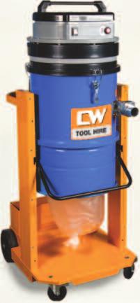 disposal of debris. Wet conversion kit available. CODE No. VAC-316 95.6 Power Output: 4hp / 3kw Airflow 8640 l/min Height: 1530mm (60.