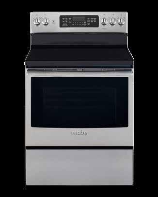 commercial capacity New Generation Cooking Cooking Free Standing Electric Range 76 cm Free Standing Electric Range 76 cm 4 Radiant burners Self-clean oven 5 Radiant burners Panoramic window 12 Dual